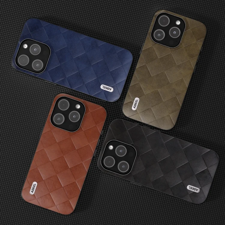 EDA005047903A_4.webp ABEEL Weave Plaid PU Phone Case, For iPhone 15 Pro Max, For iPhone 15 Plus, For iPhone 15, For iPhone 15 Pro - Image 5