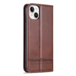 AZNS Magnetic Calf Texture Leather Phone Case, For iPhone 15 Plus, For iPhone 15 - Image 3