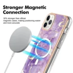 Marble Pattern Dual-side IMD Magsafe TPU Phone Case, For iPhone 11 Pro - Image 2