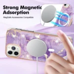 Marble Pattern Dual-side IMD Magsafe TPU Phone Case, For iPhone 11 Pro - Image 3