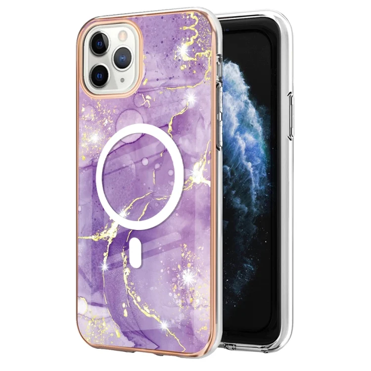 Marble Pattern Dual-side IMD Magsafe TPU Phone Case, For iPhone 11 Pro Max, For iPhone 11
