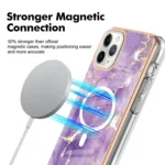 Marble Pattern Dual-side IMD Magsafe TPU Phone Case, For iPhone 11 Pro Max, For iPhone 11 - Image 2