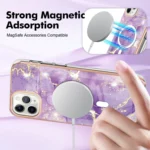 Marble Pattern Dual-side IMD Magsafe TPU Phone Case, For iPhone 11 Pro Max, For iPhone 11 - Image 3