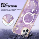 Marble Pattern Dual-side IMD Magsafe TPU Phone Case, For iPhone 11 Pro Max, For iPhone 11 - Image 4