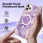 Marble Pattern Dual-side IMD Magsafe TPU Phone Case, For iPhone 11 Pro Max, For iPhone 11 - Image 5
