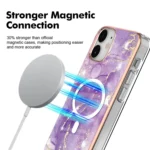 Marble Pattern Dual-side IMD Magsafe TPU Phone Case, For iPhone 12 / 12 Pro, For iPhone 12 Pro Max - Image 2