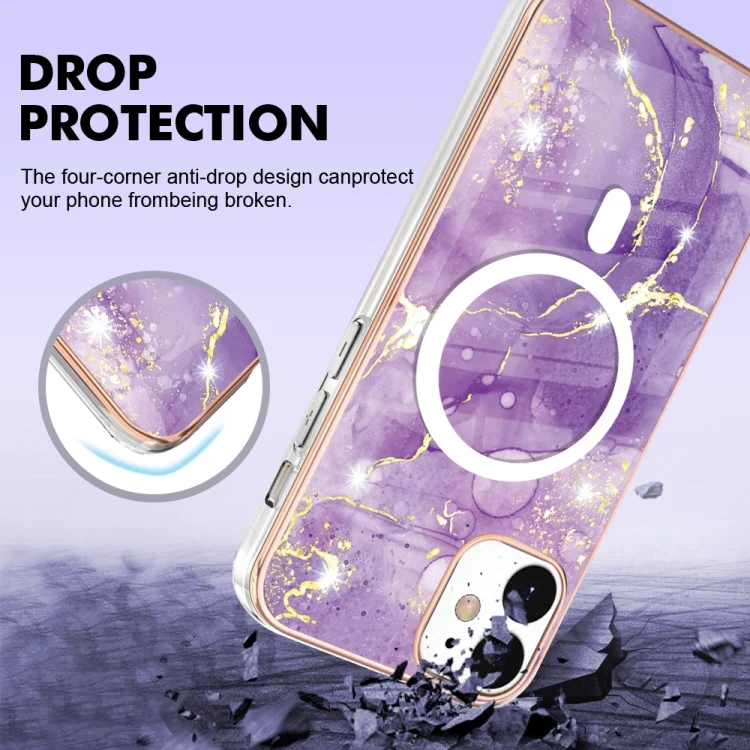 EDA005064604A_3.webp Marble Pattern Dual-side IMD Magsafe TPU Phone Case, For iPhone 12 / 12 Pro, For iPhone 12 Pro Max - Image 4