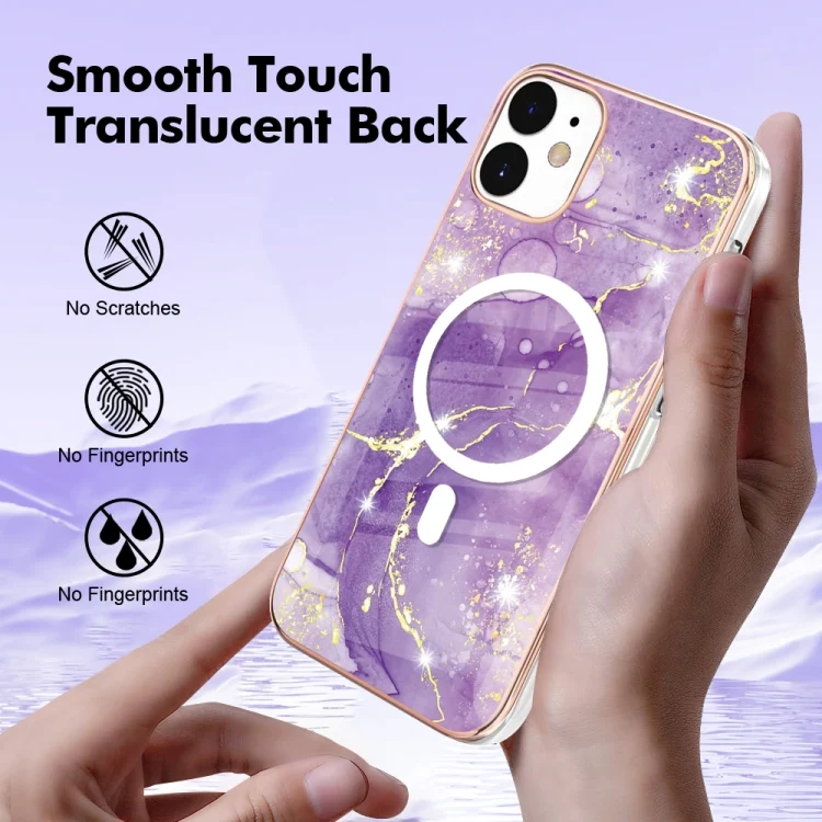 EDA005064604A_4.webp Marble Pattern Dual-side IMD Magsafe TPU Phone Case, For iPhone 12 / 12 Pro, For iPhone 12 Pro Max - Image 5