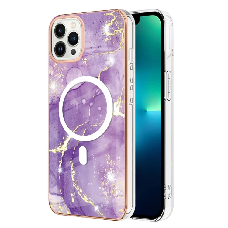 Marble Pattern Dual-side IMD Magsafe TPU Phone Case, For iPhone 13 Pro, For iPhone 13