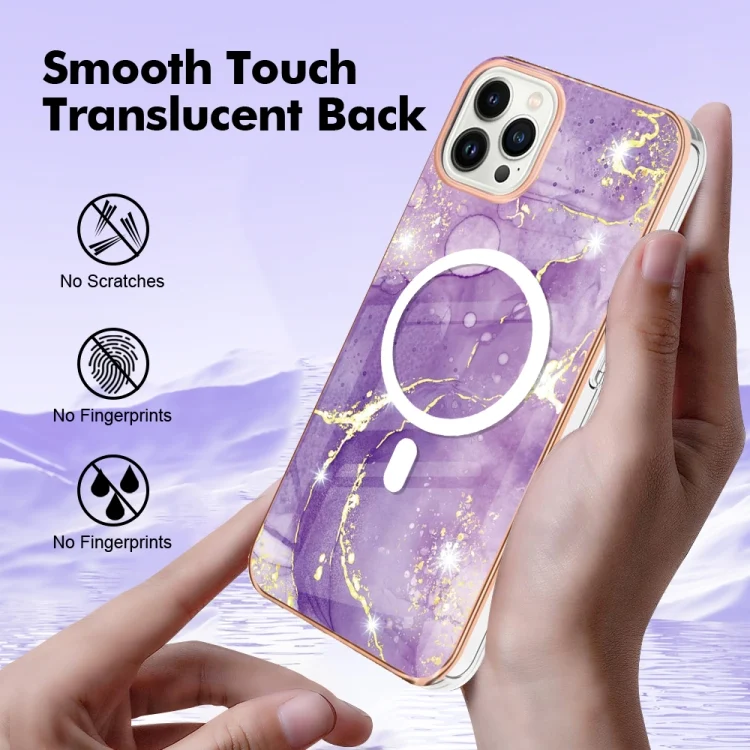 EDA005064607A_4.webp Marble Pattern Dual-side IMD Magsafe TPU Phone Case, For iPhone 13 Pro, For iPhone 13 - Image 5