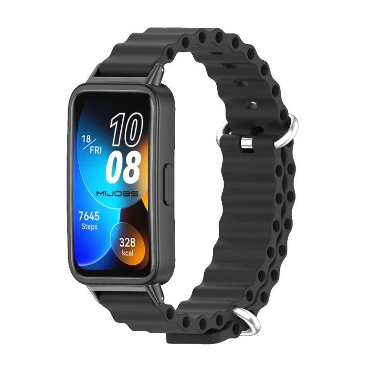 Mijobs Marine Silicone Breathable Watch Band