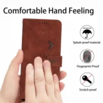 Skin Feel Heart Pattern Leather Phone Case, For iPhone 15 Pro Max, For iPhone 15 Pro, For iPhone 15 Plus, For iPhone 15 - Image 5