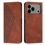Diamond Splicing Skin Feel Magnetic Leather Phone Case, For iPhone 17 Pro Max, For iPhone 17 Pro, For iPhone 17, For iPhone 17 Air