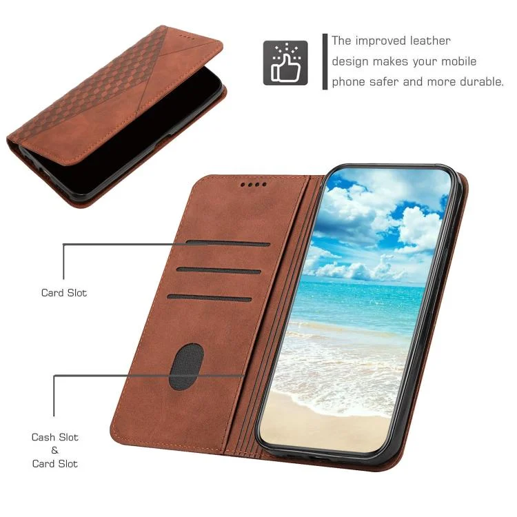 EDA005077805A_4.webp Diamond Splicing Skin Feel Magnetic Leather Phone Case, For iPhone 17 Pro Max, For iPhone 17 Pro, For iPhone 17, For iPhone 17 Air - Image 5
