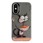 Animal Pattern Oil Painting Series PC + TPU Phone Case, For iPhone XS Max