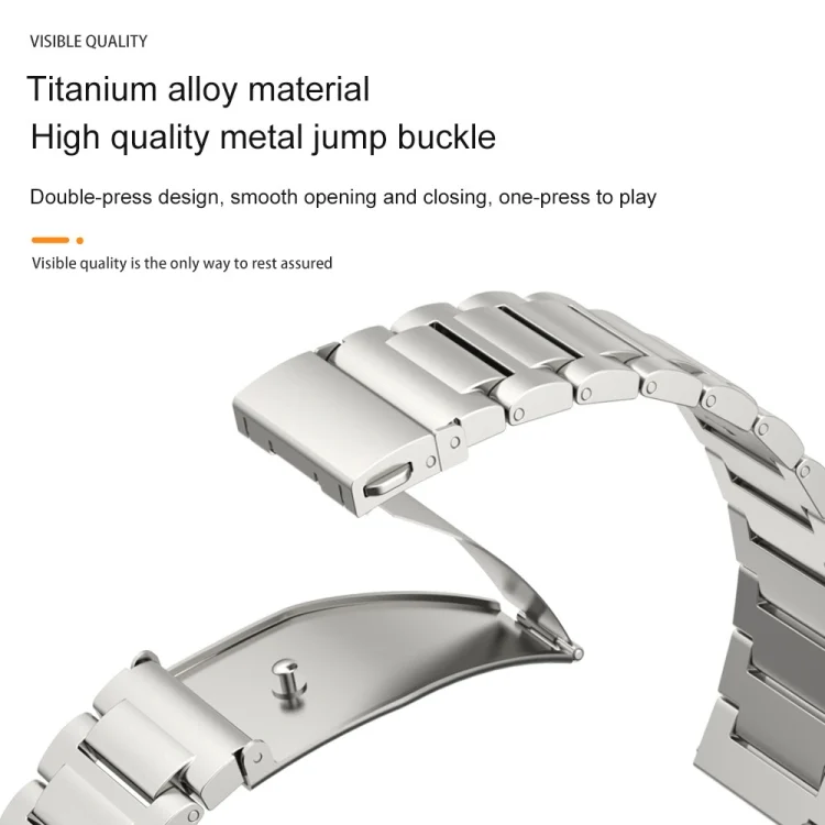 EDA0051047_B2.webp Three Strains Jump Buckle Titanium Metal Watch Band - Image 3