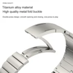 Bamboo Joint Titanium Metal Watch Band - Image 3