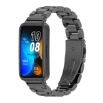Mijobs Three Bead Bamboo Stainless Steel Watch Band