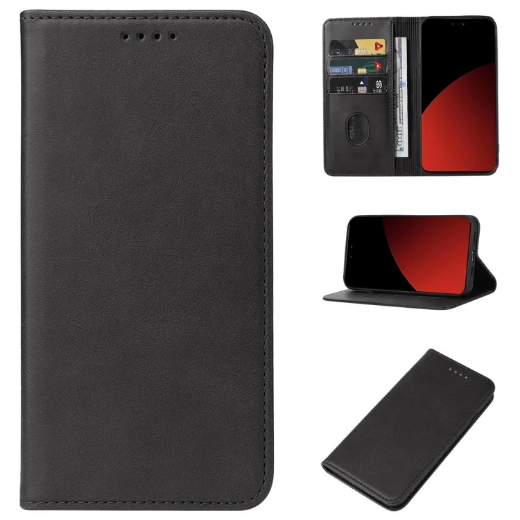 Magnetic Closure Leather Phone Case, For Xiaomi Civi 4 Pro, For Xiaomi Poco M6 Pro 4G, For Xiaomi Redmi Note 13 Pro 4G, For Xiaomi Redmi A3, For Xiaomi Redmi Note 13 4G