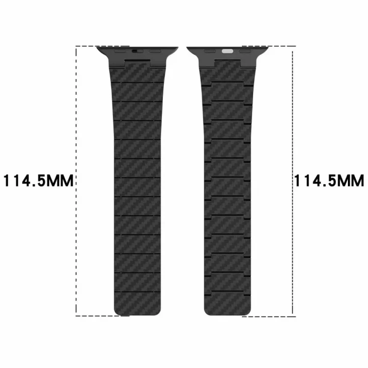EDA0051201_B4.webp Carbon Fiber Magnetic Loop Watch Band, For Apple Watch Series 10 46mm, For Apple Watch Series 10 42mm, For Apple Watch SE 2023 44mm, For Apple Watch SE 2023 40mm, For Apple Watch Ultra 2 49mm... - Image 5