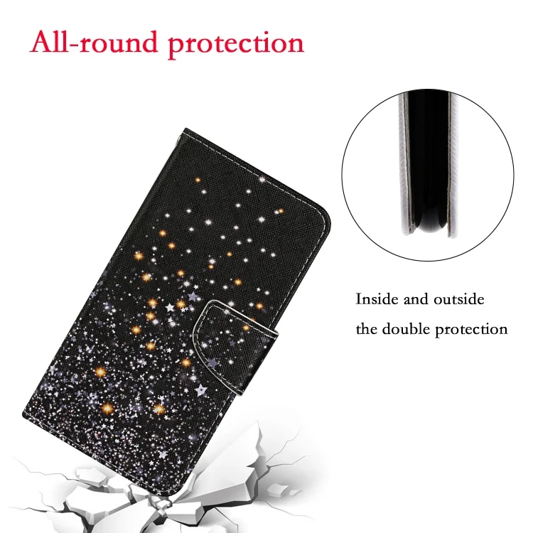 EDA005124507B_6.webp 3D Colored Drawing Flip Leather Phone Case, For iPhone 16 Plus - Image 9