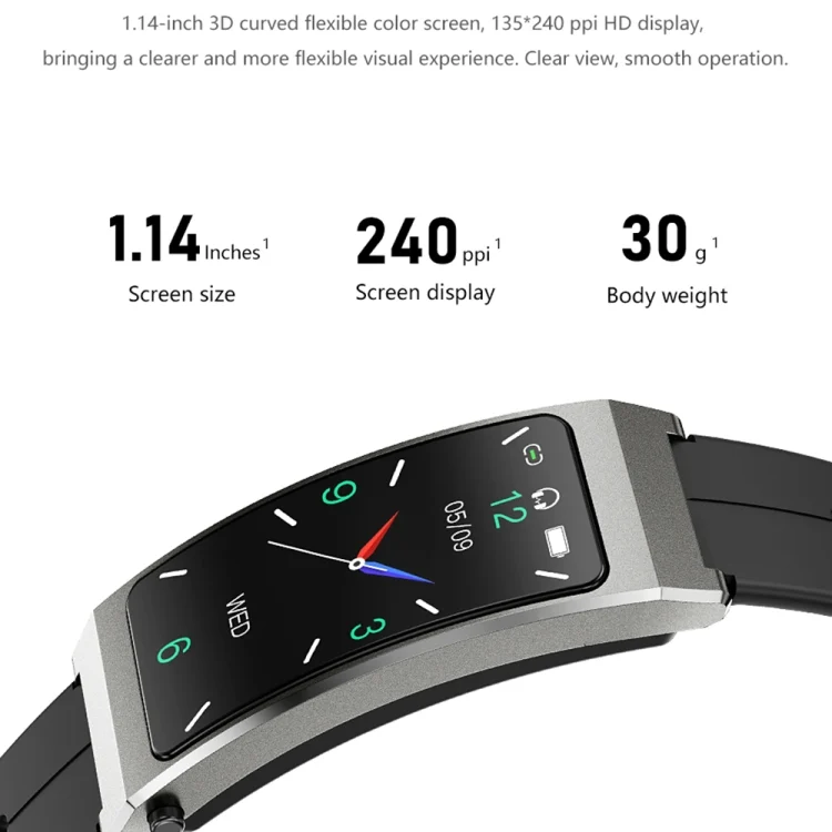 EDA0051270_B2.webp K13S 1.14 inch TFT Screen Milanese Metal Strap Smart Call Bracelet Supports Sleep Management / Blood Oxygen Monitoring - Image 3