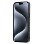 Calfskin Card Slot TPU Hybrid PU Phone Case, For iPhone 16 Pro Max, For iPhone 16 Pro, For iPhone 16, For iPhone 15 Pro Max, For iPhone 15 Pro - Image 3