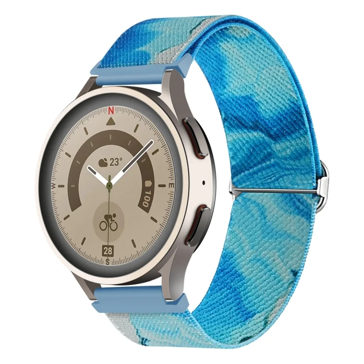 20mm Painted Colorful Nylon Woven Buckle Watch Band