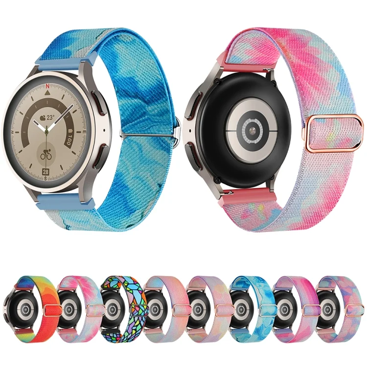 EDA0051331_B1.webp 20mm Painted Colorful Nylon Woven Buckle Watch Band - Image 2