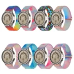 20mm Painted Colorful Nylon Woven Buckle Watch Band - Image 3