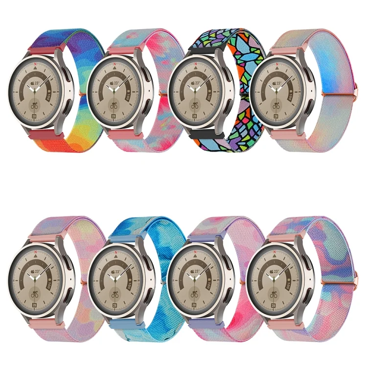 EDA0051331_B2.webp 20mm Painted Colorful Nylon Woven Buckle Watch Band - Image 3