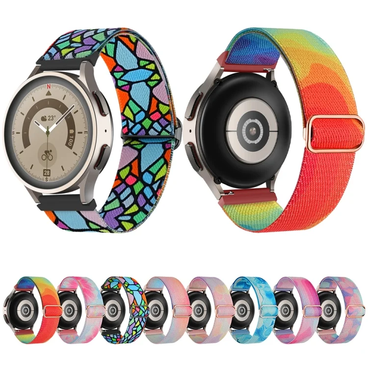 EDA0051333_B1.webp 22mm Painted Colorful Nylon Woven Buckle Watch Band - Image 2