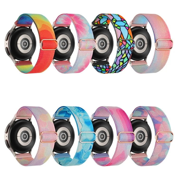 EDA0051333_B3.webp 22mm Painted Colorful Nylon Woven Buckle Watch Band - Image 4