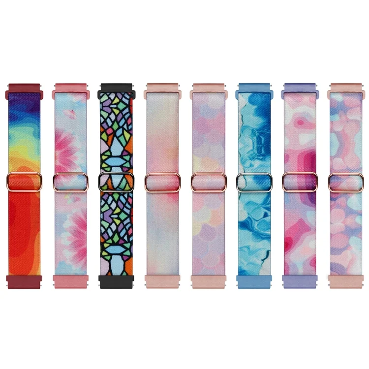 EDA0051333_B4.webp 22mm Painted Colorful Nylon Woven Buckle Watch Band - Image 5