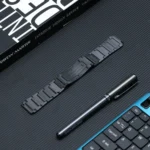22mm Three Strains HW Buckle Titanium Steel Watch Band - Image 3