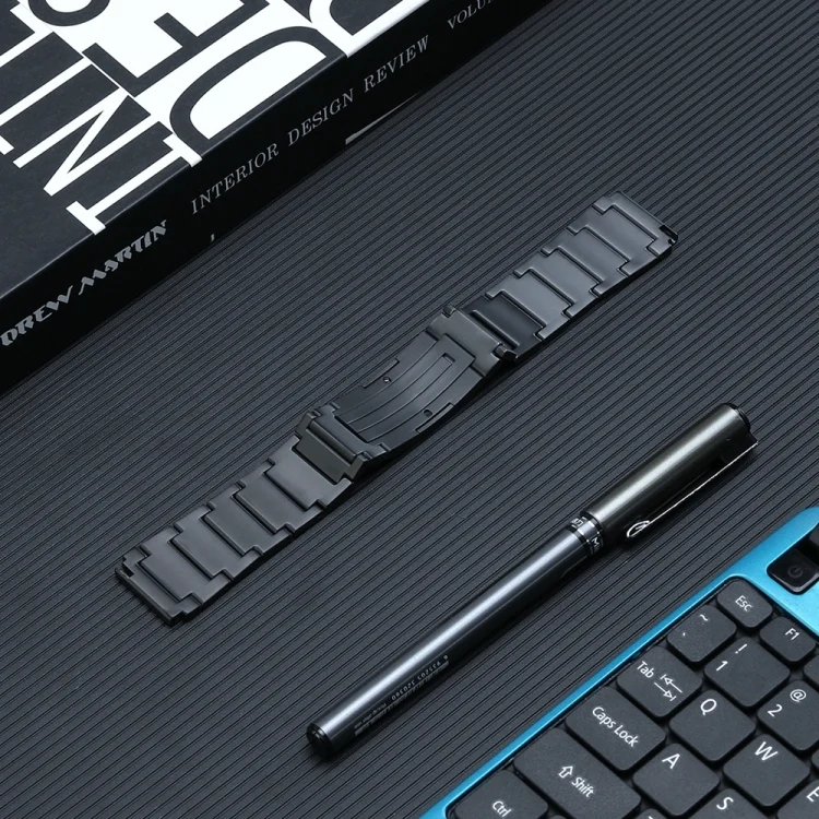 EDA005134801A_2.webp 22mm Three Strains HW Buckle Titanium Steel Watch Band - Image 3