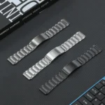 22mm Three Strains HW Buckle Titanium Steel Watch Band - Image 5