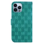 Double 8-shaped Embossed Leather Phone Case, For iPhone 15 Pro Max, For iPhone 15 Pro, For iPhone 15 Plus - Image 3