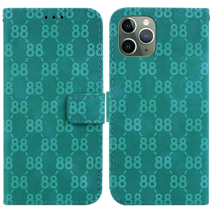 Double 8-shaped Embossed Leather Phone Case, For iPhone 11 Pro, For iPhone X / XS, For iPhone XR