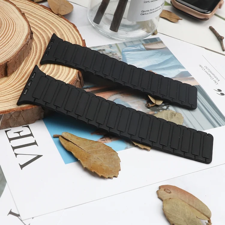 EDA005146015A_4.webp Magnetic Loop Silicone Watch Band, For Apple Watch Series 4 40mm - Image 6