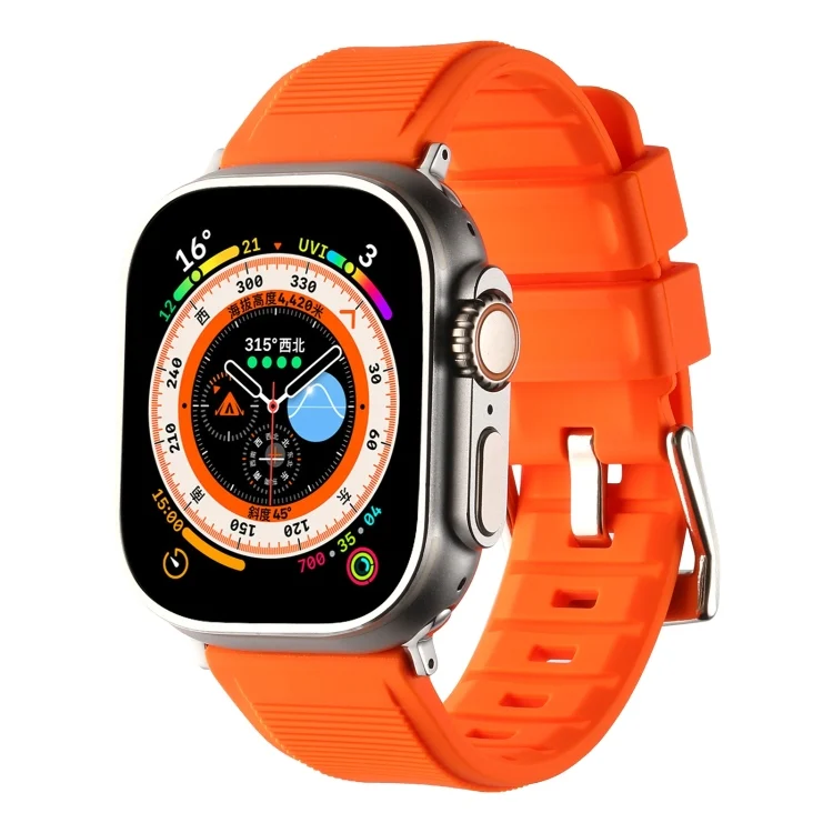 Double Ring Silicone Watch Band, For Apple Watch 42mm