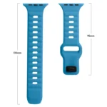 Square Buckle Stripes Silicone Watch Band, For Apple Watch Series 9 45mm - Image 4