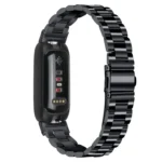 Three Bead Flat Buckle Stainless Steel Watch Band - Image 5