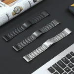 22mm Quick Release Five Bead Titanium Steel Watch Band - Image 2
