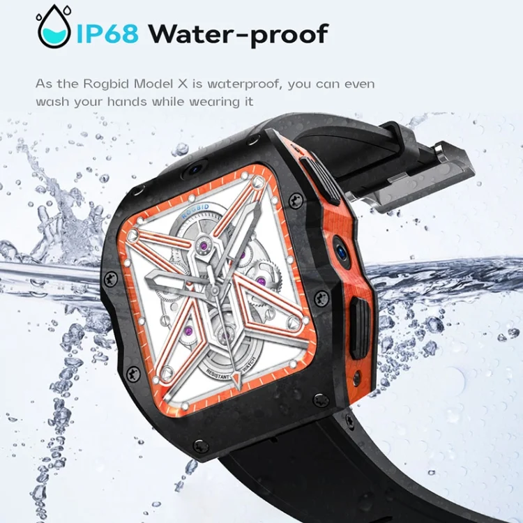 EDA0051509_B3.webp Model X 1.99 inch IP68 Waterproof Android 9.0 4G Dual Cameras Matte Smart Watch - Image 4