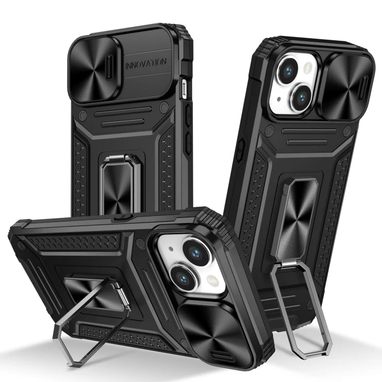 Camshield Robot TPU Hybrid PC Phone Case, For iPhone 15, For iPhone 14 Plus, For iPhone 14