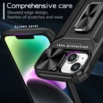 Camshield Robot TPU Hybrid PC Phone Case, For iPhone 15, For iPhone 14 Plus, For iPhone 14 - Image 4