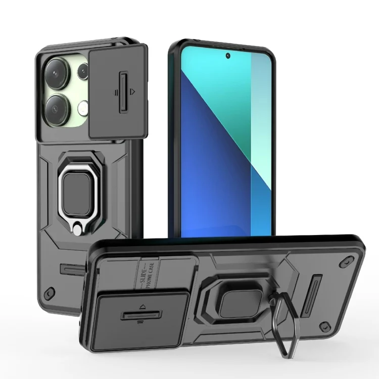 Sliding Camshield TPU + PC Shockproof Phone Case with Holder, For Xiaomi Redmi Note 13 4G Global, For Xiaomi Redmi K70E 5G, For Xiaomi Redmi Note 13R Pro 5G, For Xiaomi 14 Ultra