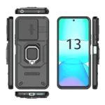 Sliding Camshield TPU + PC Shockproof Phone Case with Holder, For Xiaomi Redmi 13 4G Global, For Xiaomi Redmi Turbo 3 5G, For Xiaomi Redmi A3 4G Global, For Xiaomi Redmi Note 13 Pro 4G Global - Image 3