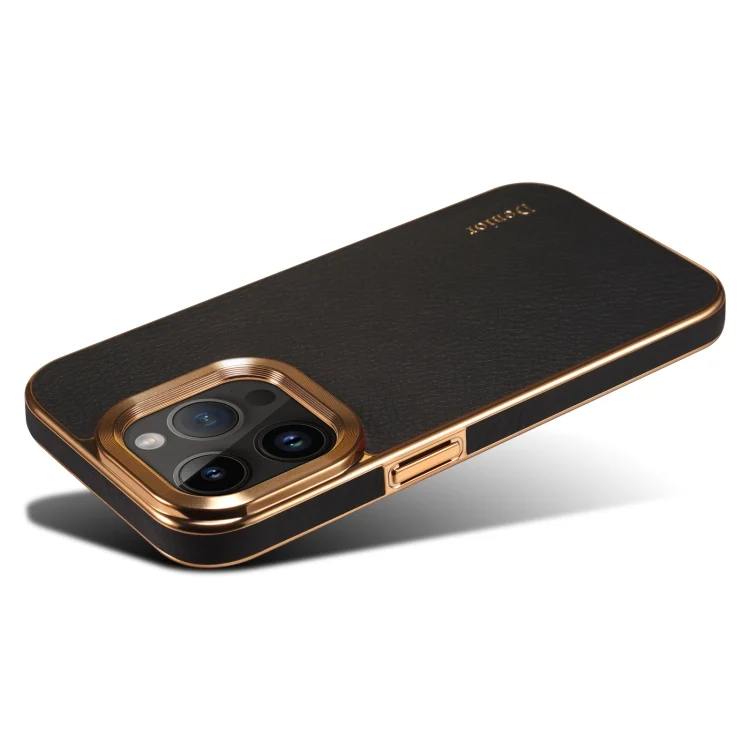 EDA005154012A_4.webp Denior Cowhide Leather Plating Phone Case, For iPhone 15 Plus, For iPhone 15, For iPhone 14 Pro Max, For iPhone 13 Pro Max, For iPhone 13 Pro - Image 6